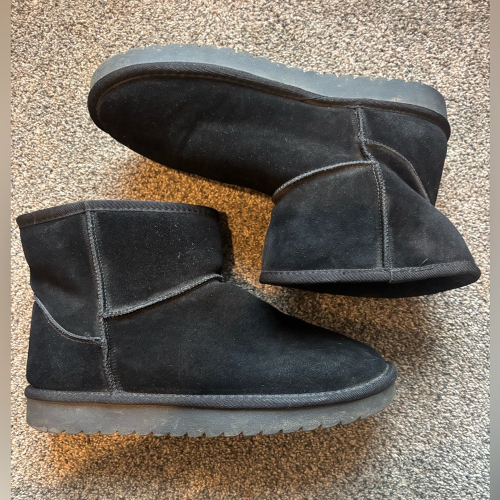 Women’s Black Suede Ankle Boots